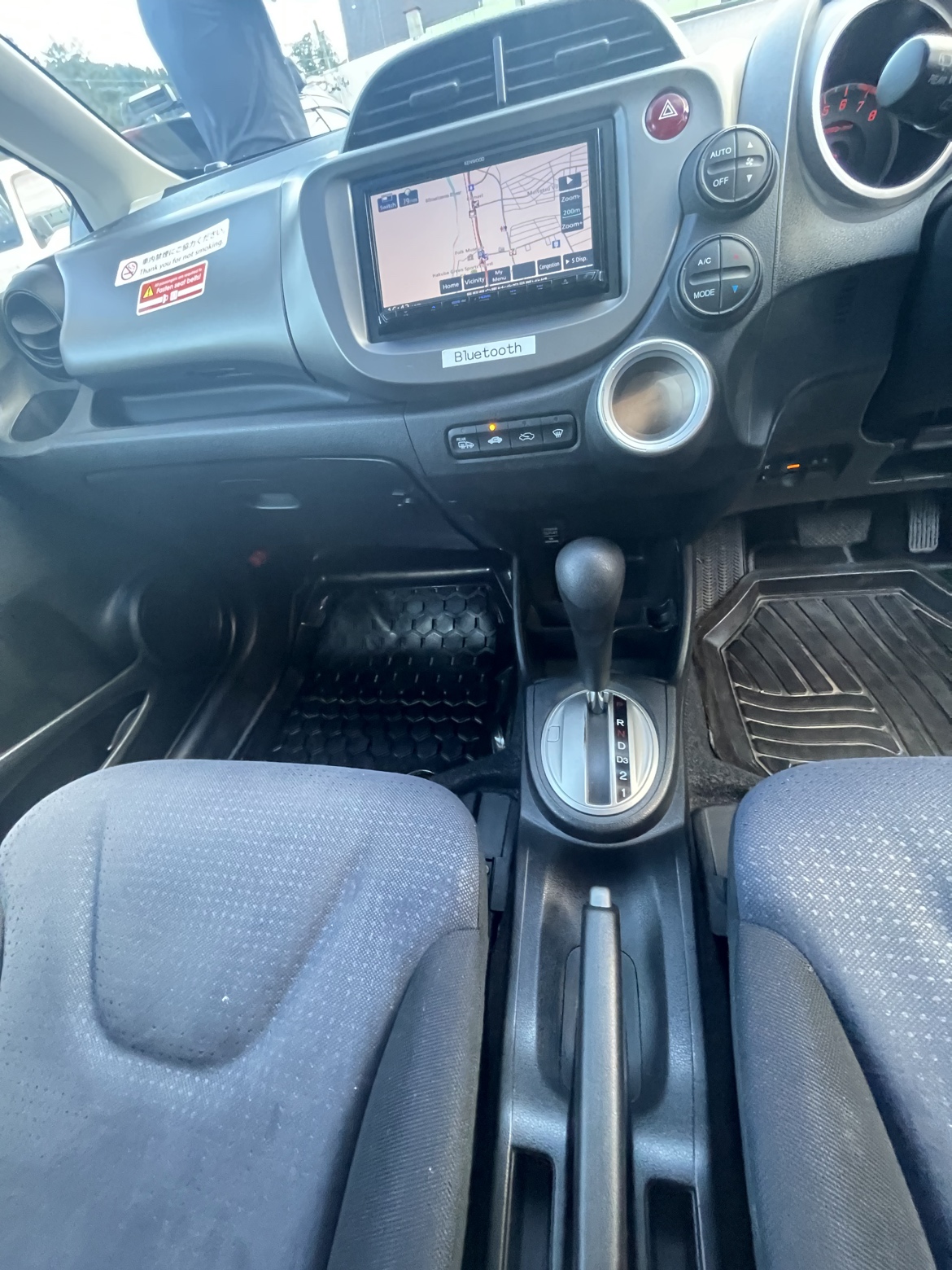 interior dashboard and GPS navigation